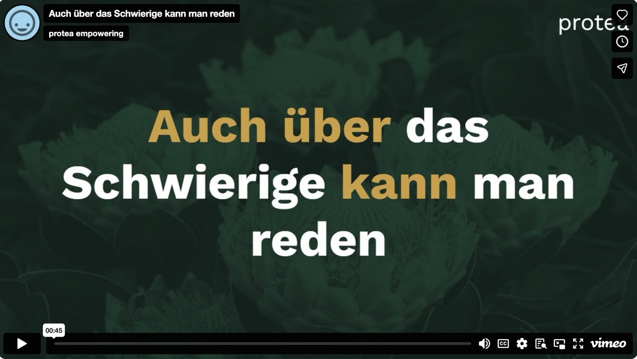 Kundenreferenz zu protea Coaching: Auch über das Schwierige kann man reden