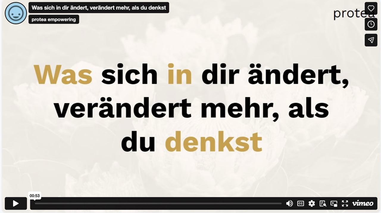 Kundenreferenz zu protea Coaching: Was sich in die ändert, verändert mehr als du denkst